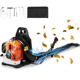 Backpack Leaf Blower 52cc 2 Cycle with 1.37L Fuel Tank 480CFM Air Volume 175MPH Speed for Lawn Care Leaf Cleaning Snow Removal